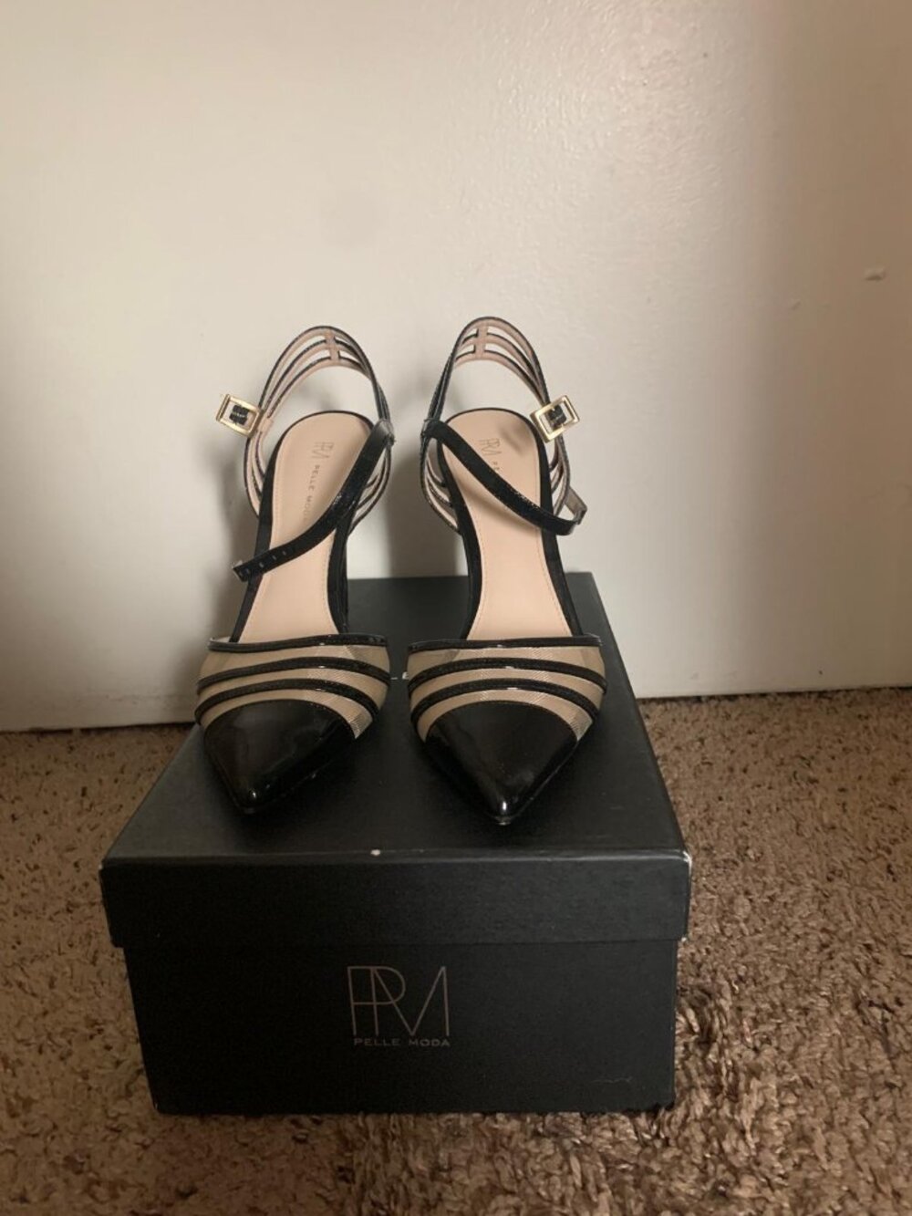 Pelle moda black heels
